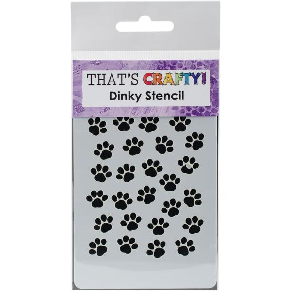 That's Crafty Dinky Stencil Paw Prints