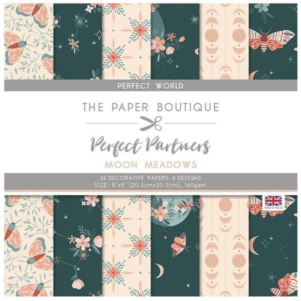 The Paper Boutique 8x8 Decorative Papers Pad Moon Meadows #1558