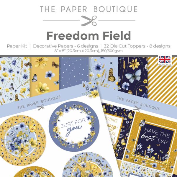 The Paper Boutique 8x8 Paper KIT Freedom Field #2016