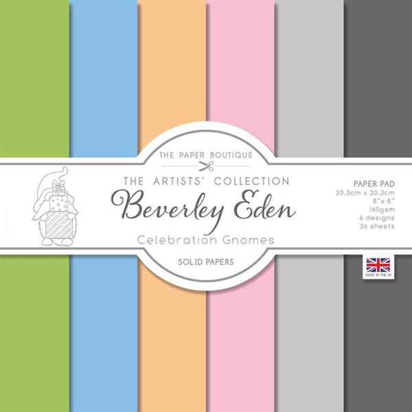 The Paper Boutique 8x8 Paper Pad Beverly Eden Perfect Solids #1632