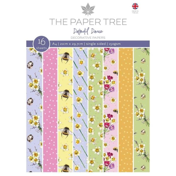 The Paper Tree A4 Decorative Papers Daffodil Dance #1195