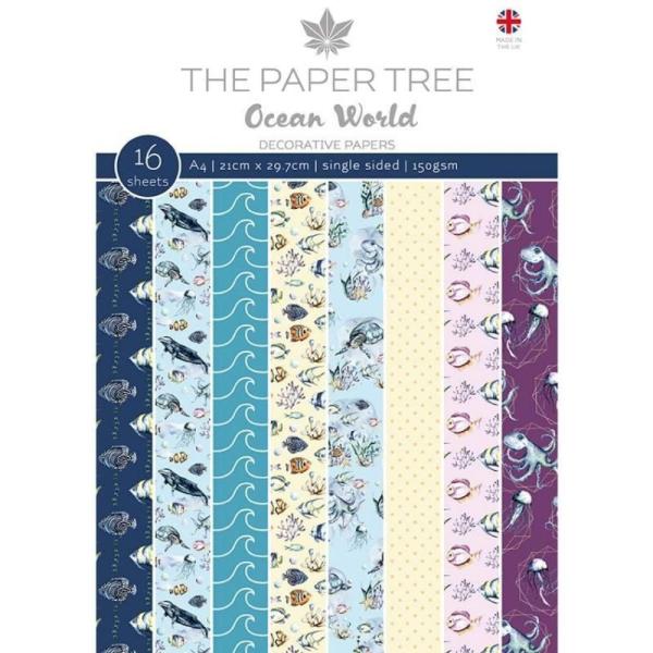 The Paper Tree A4 Decorative Papers Ocean World #1209