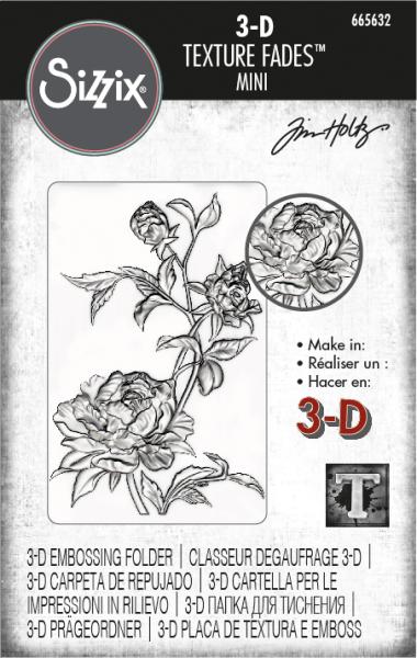 Tim Holtz 3D Texture Fades Mini Roses #665632