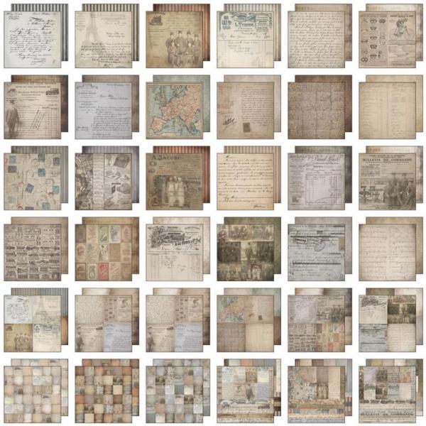 Tim Holtz Idea-Ology 12x12 Paper Stash French Industrial