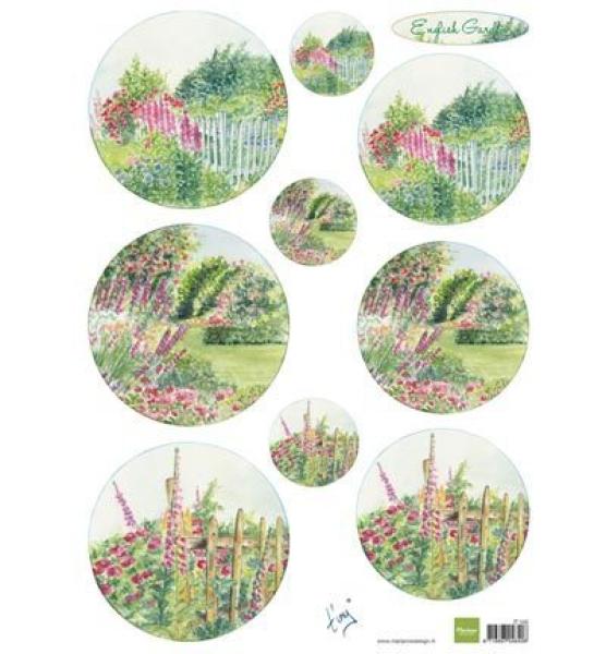 Marianne Design A4 Tiny's English Garden Roses #IT592