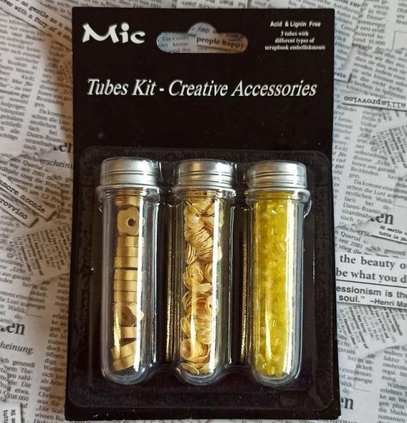 Tubes Kit Creative Accesories Gold #800