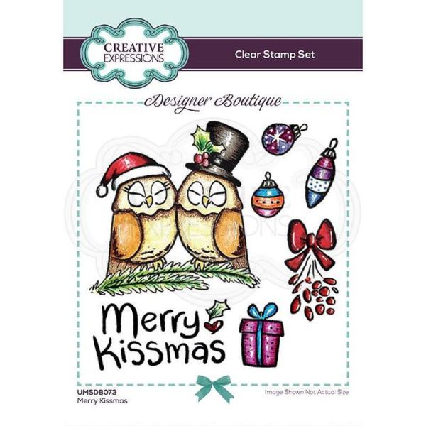 Creative Expressions Clear Stamps Merry Kissmas #073
