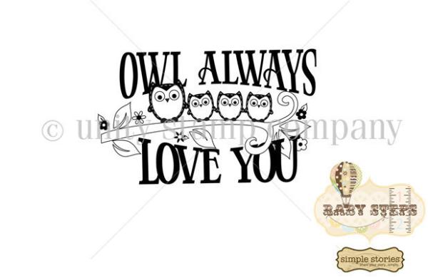 Unity Stamp Co Cling Stamp Simply I'll Always Love You