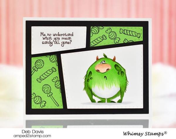 Whimsy Clear Stamps Set Kooky Monsters