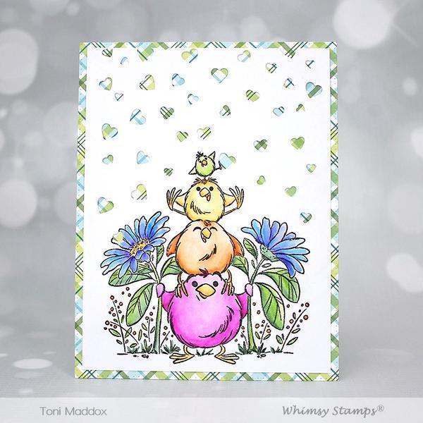 Whimsy Rubber Stamp Baby Chick Totem