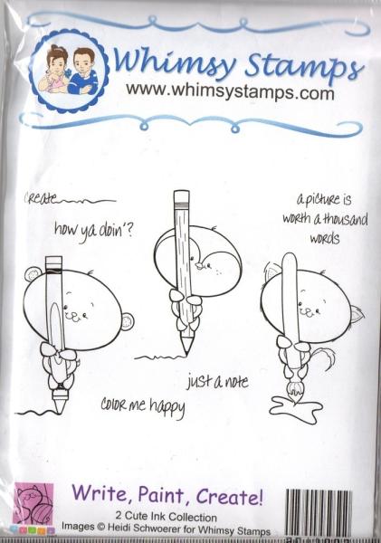 Whimsy Rubber Stamps Write, Paint, Create!
