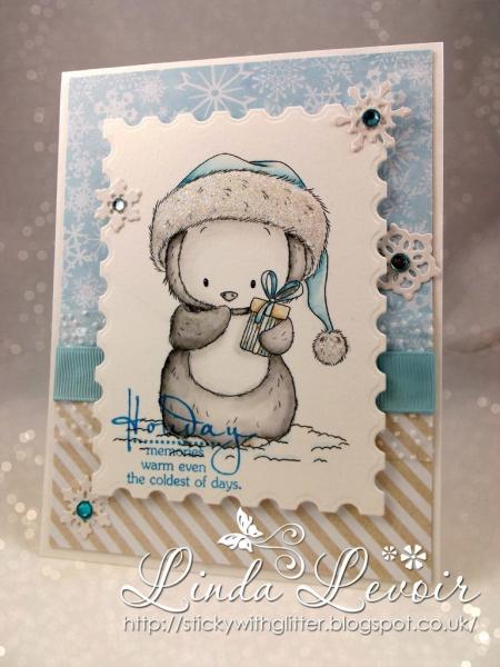 Whimsy Stamps Christmas Penguin