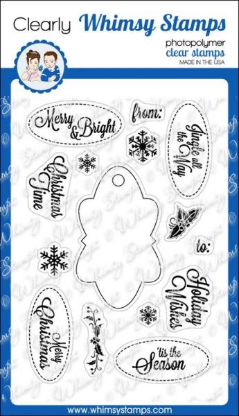 Whimsy Stamps Tag It ! Christmas