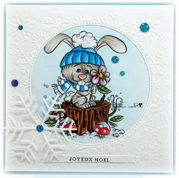 Whimsy Stamps Winter Bunny