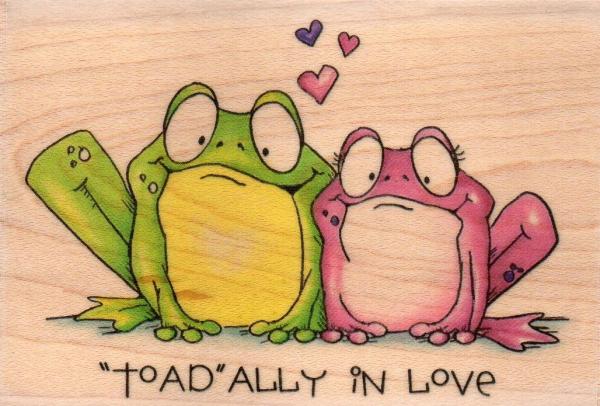 Whipper Snapper Wood Stamp Toadally in Love CY673