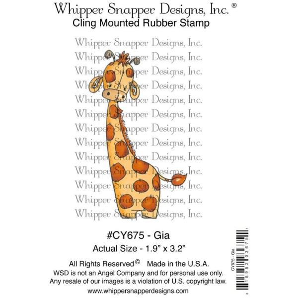 Whipper Snapper Designs Cling Stamp Gia #CY675