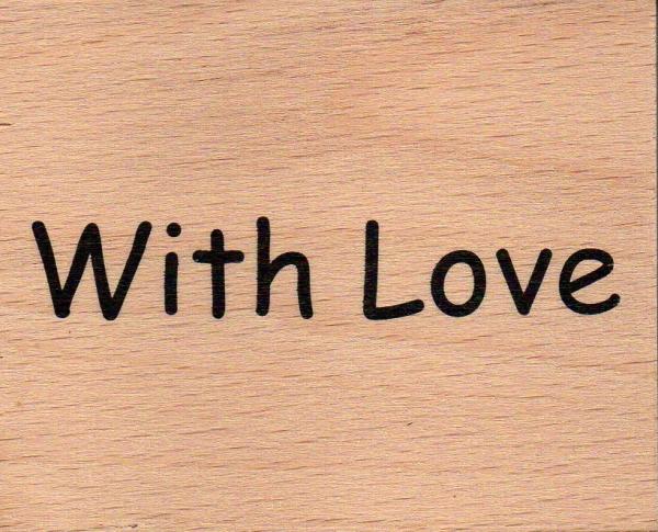 Wooden Stamp With Love