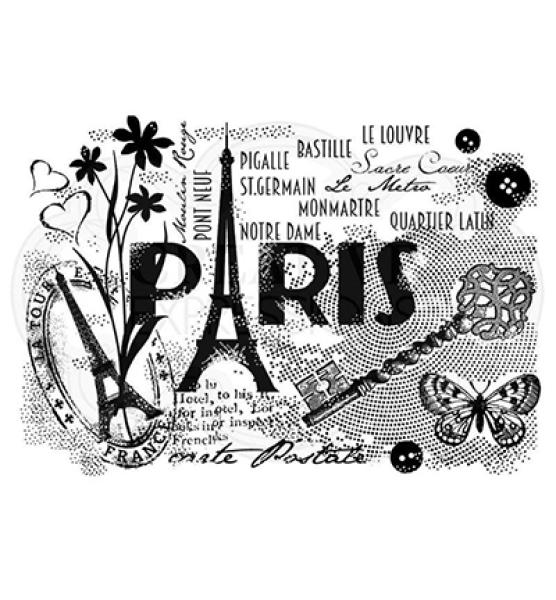 Woodware Clear Magic Paris Postcard #FRS754