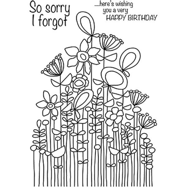 Woodware Clear Magic Stamp Long Tall Sally Bunch JGS572
