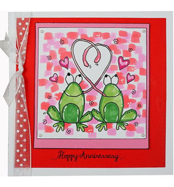 Woodware Clear Stamp Loving Frogs FRS061