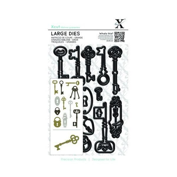 XCut Large Dies (12pcs) Locks and Keys #503236