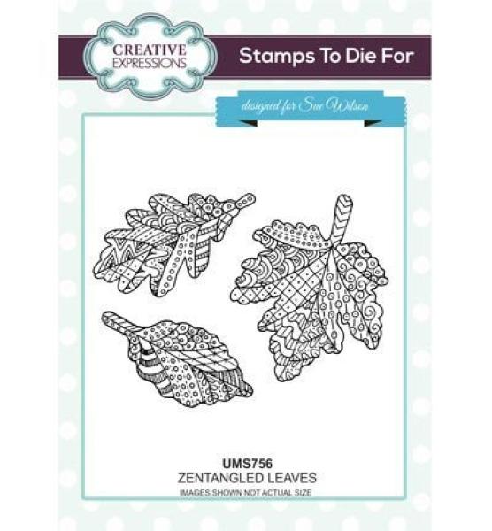 Creative Expressions Zentangled Leaves Stamps To Die For #UMS756