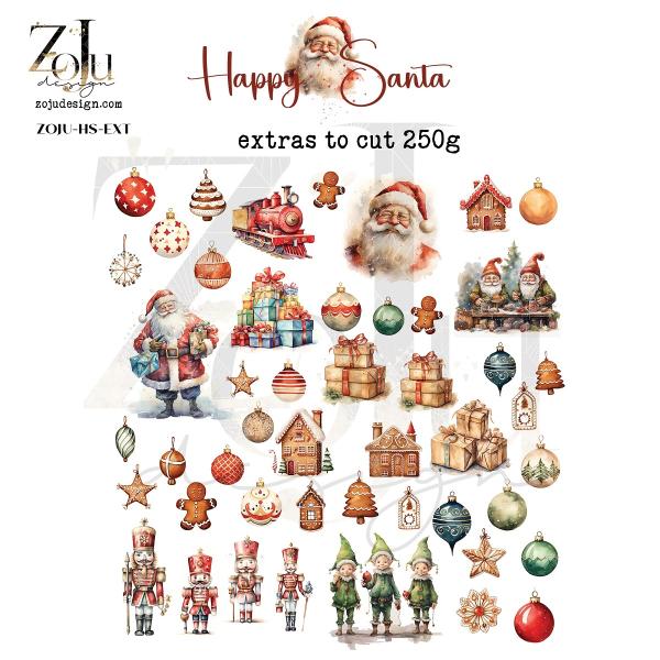 ZoJu Design Happy Santa Extras to Cut SET