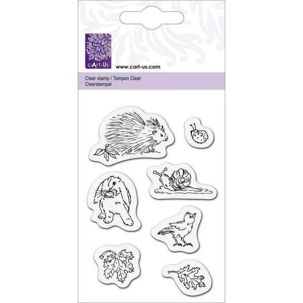 SALE cArt-Us Clear Stamps Ollyfant Tiere im Garten