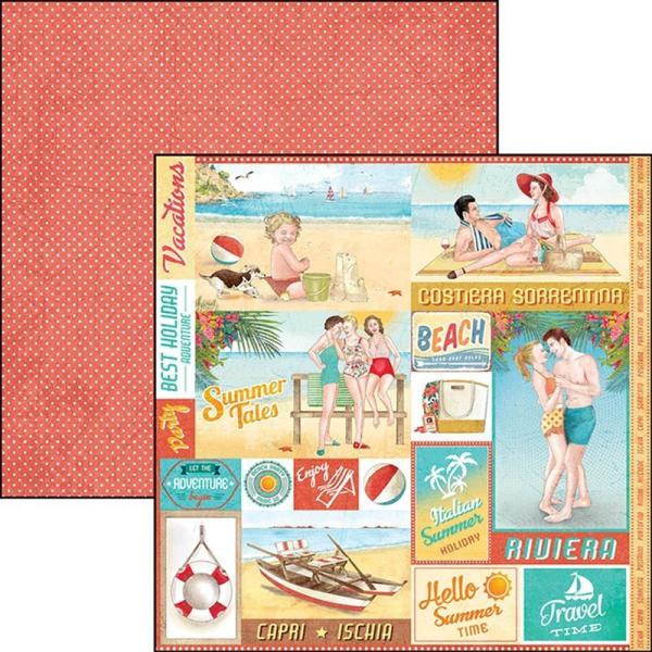 SALE Ciao Bella 12x12 Paper Pad Summer Tale #CBPM022