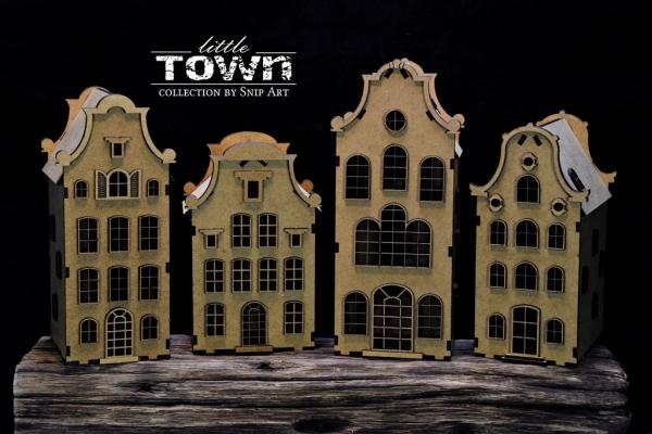 SnipArt 3D Little Town Tenement House HDF #54886