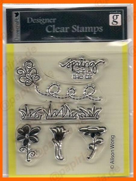 Designer Clear Stempel - Spring is in the air