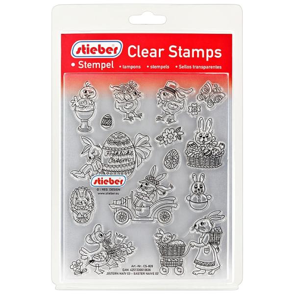 stieber® Clear Stamp Set Ostern Naive CS826