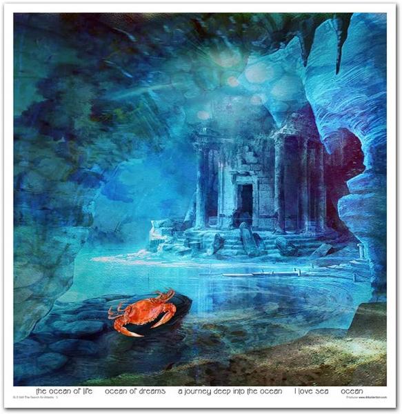 ITD Collection Paper Pad 12x12 The Search for Atlantis #048