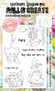 AALL & Create Clear Stamp A6 Set #171 Moody Kittens