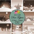 Dixi Craft Toppers Winter Snow Scene Sepia #ET0258