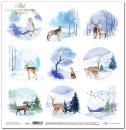 ITD Collection 12x12 Paper Sheet Winter Animal SL0812