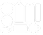 KaiserCraft Paper Tags & Shapes White #EM923