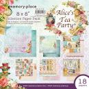 Memory-Place 8x8 Paper Pack Alice's Tea Party