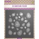 Nellie Snellen 3D Embossing Folder Easter Eggs Background #066
