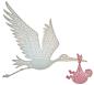 Preview: Cheery Lynn Designs Dies Stork And Baby