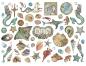 Preview: DFLDC84 Stamperia Die Cuts Assorted Songs of the Sea Creatures