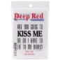 Preview: Deep Red Cling Stamp - Kiss me