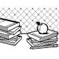 Preview: Darice Embossing Folder School Books #1219-103