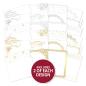 Preview: Hunkydory Stylish Silhouettes A White Christmas Foiled Card Pad