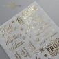 Preview: ITD A5 Rice Paper Frohe Weihnachten Hot Foil Gold #05