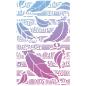 Preview: Ciao Bella 5x8 Stencil Swan Feathers MS090