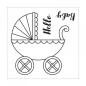 Preview: Sizzix Framelits w/ Stamps Baby Carriage #662906