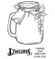 Preview: Woodware Clear Magic Stamp Jar of Dreams