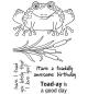 Preview: Woodware Clear Magic Stamp Toadally Fantastic