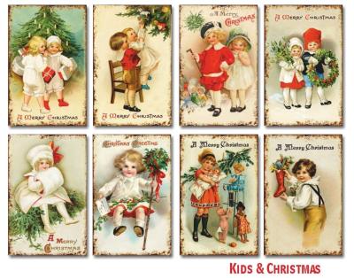 #113 Decorer Mini Scrapbook Paper Set Kids and Christmas